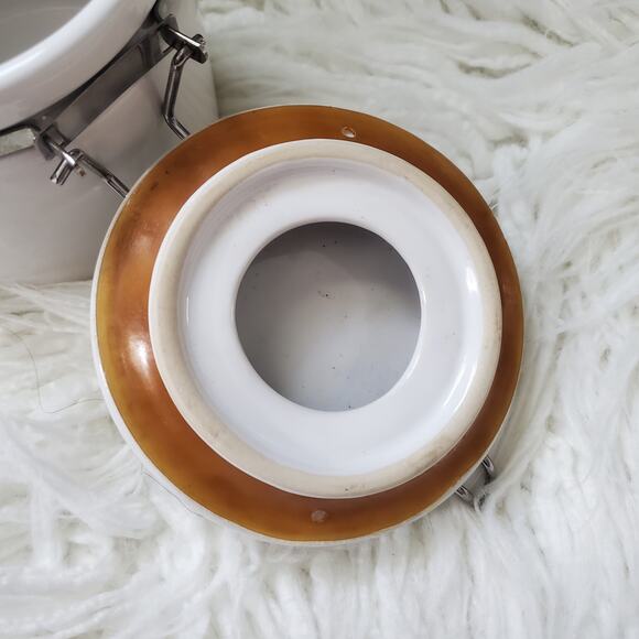 Alco Ceramic White Clamp Canister - Picture 11 of 13